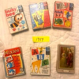 1956/1959 vintage card games (new)